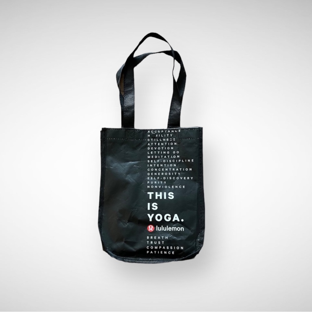 Lululemon | Reusable Snap Closure Tote Bag | Yoga Gym